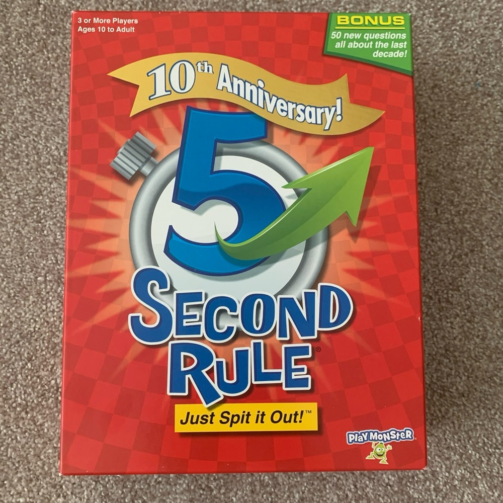 5 Second Rule 10th Anniversary Game